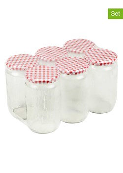 Chefware Słoiki (6 szt.) ze wzorem na przetwory - 720 ml ze sklepu Limango Polska w kategorii Pojemniki kuchenne - zdjęcie 176392516