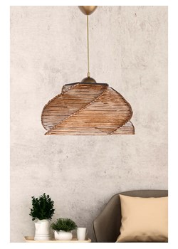 Opviq Lampa wisząca w kolorze jasnobrązowym - wys. 65 x Ø 36 cm ze sklepu Limango Polska w kategorii Oświetlenie - zdjęcie 176392816