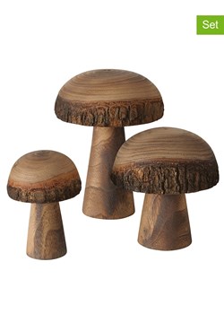 Boltze Dekoracje (3 szt.) &quot;Punti&quot; w kolorze brązowym - wys. 11 cm ze sklepu Limango Polska w kategorii Dekoracje - zdjęcie 176393139