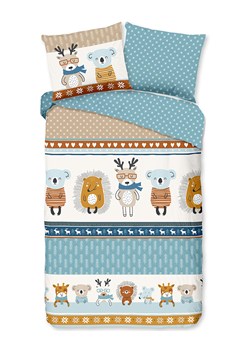 Good Morning Komplet pościeli flanelowej &quot;Woodland&quot; ze wzorem ze sklepu Limango Polska w kategorii Pościel dziecięca - zdjęcie 176393468