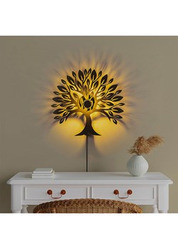 Opviq Lampa ścienna w kolorze czarnym - 50 x 46 cm ze sklepu Limango Polska w kategorii Lampy ścienne - zdjęcie 176394658