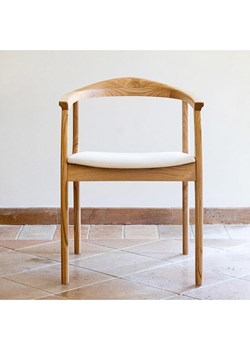 HanahHome Krzesło &quot;Porto&quot; w kolorze jasnobrązowym - 42 x 49 x 40 cm ze sklepu Limango Polska w kategorii Meble - zdjęcie 176394727