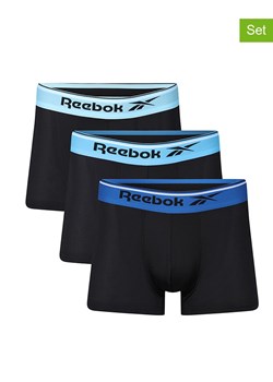 Reebok Bokserki (3 pary) &quot;Perkins&quot; w kolorze czarno-niebieskim ze sklepu Limango Polska w kategorii Majtki męskie - zdjęcie 176397695