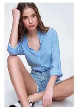 Trend Alacati Bluzka w kolorze błękitnym ze sklepu Limango Polska w kategorii Koszule damskie - zdjęcie 176401128