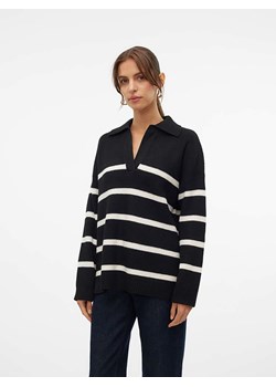 Vero Moda Sweter &quot;Luna&quot; w kolorze kremowo-czarnym ze sklepu Limango Polska w kategorii Swetry damskie - zdjęcie 176404835