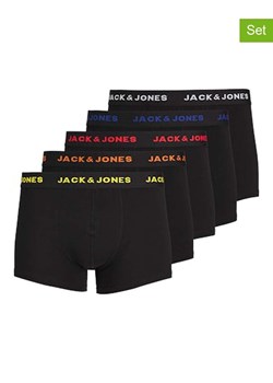 Jack &amp; Jones Bokserki (5 par) w kolorze czarnym ze sklepu Limango Polska w kategorii Majtki męskie - zdjęcie 176409277