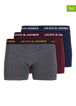 Jack &amp; Jones Bokserki (3 pary) w kolorze granatowym i szarym ze sklepu Limango Polska w kategorii Majtki męskie - zdjęcie 176409425