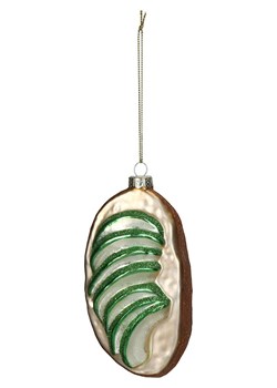 Kersten Bombka &quot;Bread Avocado&quot; w kolorze biało-zielonym - 11 cm ze sklepu Limango Polska w kategorii Dekoracje bożonarodzeniowe - zdjęcie 176409955