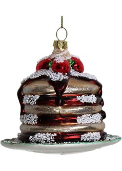 Kersten Bombka &quot;Pancake&quot; ze wzorem - 10,2 cm ze sklepu Limango Polska w kategorii Dekoracje bożonarodzeniowe - zdjęcie 176410058