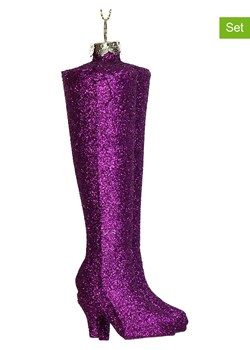 Kersten Bombki (2 szt.) &quot;Boots&quot; w kolorze fioletowym - 12,2 cm ze sklepu Limango Polska w kategorii Dekoracje bożonarodzeniowe - zdjęcie 176410096