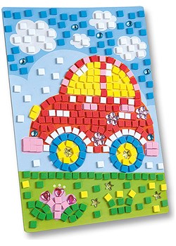 folia PAPER Mozaika moosgummi "Samochodzik" ze sklepu Limango Polska w kategorii Zabawki - zdjęcie 176411929