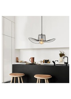Opviq Lampa wisząca w kolorze czarnym - wys. 24 x Ø 50 cm ze sklepu Limango Polska w kategorii Lampy wiszące - zdjęcie 176412345