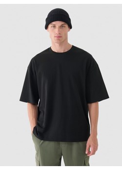 Męski t-shirt basic Outhorn OTHWAW24TTSHM2365 - czarny ze sklepu Sportstylestory.com w kategorii T-shirty męskie - zdjęcie 176422209