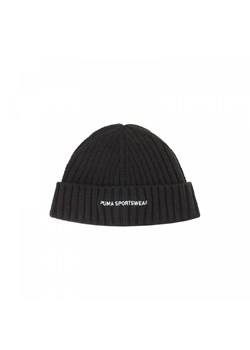 Czapka zimowa uniseks Puma Sportwear Fisherman Beanie - czarna ze sklepu Sportstylestory.com w kategorii Czapki zimowe damskie - zdjęcie 176424917