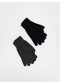 Reserved - Rękawiczki 2 pack - czarny ze sklepu Reserved w kategorii Rękawiczki męskie - zdjęcie 176432856
