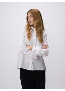 Reserved - Koszula ze sztucznymi piórkami - biały ze sklepu Reserved w kategorii Koszule damskie - zdjęcie 176436268