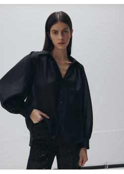 Reserved - Transparentna koszula - czarny ze sklepu Reserved w kategorii Koszule damskie - zdjęcie 176436725
