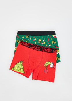 Reserved - Bokserki Grinch 2 pack - ciemnozielony ze sklepu Reserved w kategorii Majtki dziecięce - zdjęcie 176438696