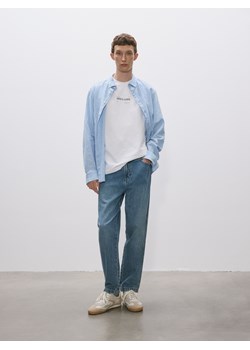 Reserved - T-shirt regular z nadrukiem na plecach - biały ze sklepu Reserved w kategorii T-shirty męskie - zdjęcie 176440296