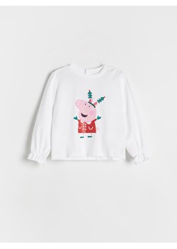 Reserved - Bluzka Świnka Peppa - złamana biel ze sklepu Reserved w kategorii Bluzki dziewczęce - zdjęcie 176440697