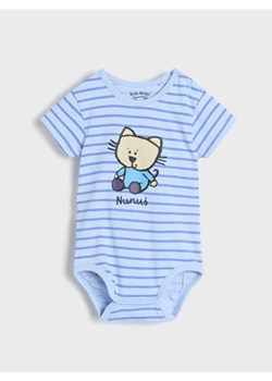 Sinsay - Body Kicia Kocia - niebieski ze sklepu Sinsay w kategorii Body niemowlęce - zdjęcie 176463937