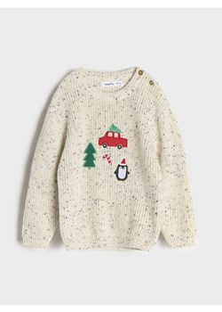 Sinsay - Sweter z motywem świątecznym - kremowy ze sklepu Sinsay w kategorii Bluzy i swetry - zdjęcie 176465439