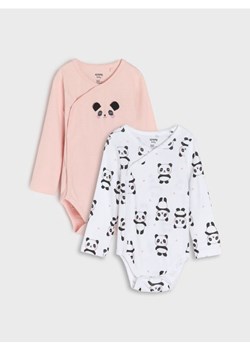 Sinsay - Body 2 pack - biały - id: 584BA-00X - marki Sinsay - 176465767 Sinsay - Body 2 pack - biały ze sklepu Sinsay w kategorii Body niemowlęce - zdjęcie 176465767