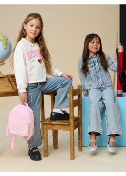 Sinsay - Bluza z napisem - kremowy ze sklepu Sinsay w kategorii Bluzy dziewczęce - zdjęcie 176466489