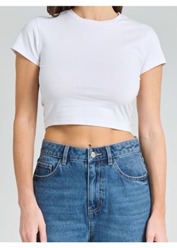 Sinsay - Crop top - biały ze sklepu Sinsay w kategorii Bluzki damskie - zdjęcie 176467019