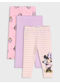 Sinsay - Legginsy 3 pack Myszka Minnie - kremowy - id: ZE892-01X - marki Sinsay - 176467838 Sinsay - Legginsy 3 pack Myszka Minnie - kremowy ze sklepu Sinsay w kategorii Spodnie i półśpiochy - zdjęcie 176467838