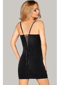 Komplet bielizny damskiej koszulka i stringi Roanna LC 90313, Kolor czarno-bordowy, Rozmiar L/XL, LivCo Corsetti Fashion ze sklepu Intymna w kategorii Koszule nocne - zdjęcie 176471188
