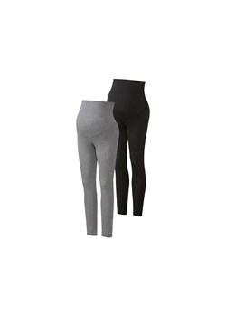 esmara® Legginsy ciążowe damskie z bawełną organiczną, 2 pary (XS (32/34), Czarny/ szary) ze sklepu LIDL Sklep w kategorii Spodnie ciążowe - zdjęcie 176497068