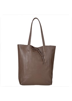 Torebka skórzana super lekka shopper taupe ze sklepu melon.pl w kategorii Torby Shopper bag - zdjęcie 176540985