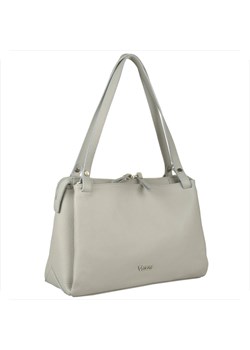 Vezze włoska torba skórzana  shopper bag popielata ze sklepu melon.pl w kategorii Torby Shopper bag - zdjęcie 176541318