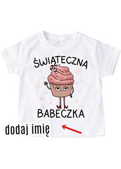 Koszulka z imieniem na mikołajki dla dziewczynek z imieniem ze sklepu Time For Fashion w kategorii Bluzki dziewczęce - zdjęcie 176551138