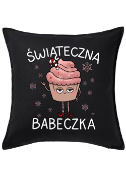 CZARNA Poduszka świąteczna ze sklepu Time For Fashion w kategorii Poduszki dekoracyjne - zdjęcie 176551225