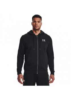 Męska bluza dresowa rozpinana z kapturem Under Armour UA Icon Fleece FZ Hood - czarna ze sklepu Sportstylestory.com w kategorii Bluzy męskie - zdjęcie 176551639