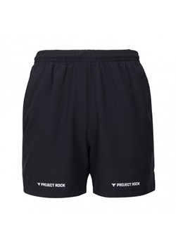 Męskie spodenki treningowe Under Armour Project Rock Ultimate 5\" Short - czarne ze sklepu Sportstylestory.com w kategorii Spodenki męskie - zdjęcie 176552189