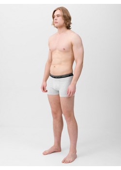 Męskie bokserki (2-pack) 4F 4FWMM00UBXSM051 - białe ze sklepu Sportstylestory.com w kategorii Majtki męskie - zdjęcie 176553459