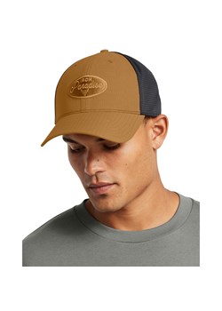 Męska czapka z daszkiem Under Armour Project Rock Trucker - brązowa ze sklepu Sportstylestory.com w kategorii Czapki z daszkiem męskie - zdjęcie 176555095