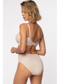 Figi damskie z wysokim stanem beżowe Angelika, Kolor beżowy, Rozmiar S, Unikat ze sklepu Intymna w kategorii Majtki damskie - zdjęcie 176556967