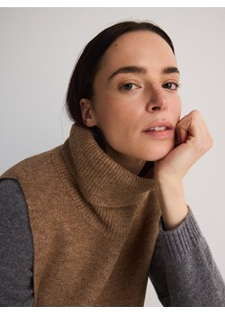 Reserved - Krótki kołnierz z golfem - kremowy ze sklepu Reserved w kategorii Swetry damskie - zdjęcie 176565766