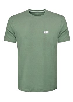 Klasyczny, Prosty T-Shirt - Pako Jeans - Zielona TSPJNSbasicMT ze sklepu JegoSzafa.pl w kategorii T-shirty męskie - zdjęcie 176568499