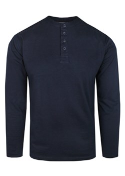 Koszulka z Dł. Rękawem, Dekolt na Guziki - Pako Jeans - Granatowa TSPJNSlongMATRIXgr ze sklepu JegoSzafa.pl w kategorii T-shirty męskie - zdjęcie 176568519