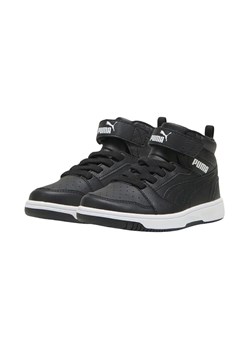 PUMA Buty sportowe Rebound V6 Mid czarne ze sklepu taniesportowe.pl w kategorii Buty sportowe dziecięce - zdjęcie 176569165