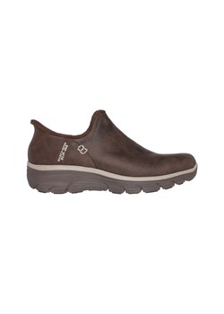 SKECHERS Buty damskie Easy Going Slip-on brązowe ze sklepu taniesportowe.pl w kategorii Buty sportowe damskie - zdjęcie 176569258