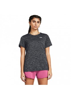 Damska koszulka treningowa Under Armour Tech SSC- Twist - szara ze sklepu Sportstylestory.com w kategorii Bluzki damskie - zdjęcie 176569836