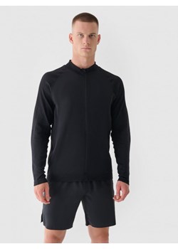 Męska bluza treningowa bezszwowa męska 4F x Robert Lewandowski - czarna ze sklepu Sportstylestory.com w kategorii Bluzy męskie - zdjęcie 176570557