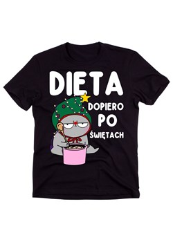 ŚMIESZNA KOSZULKA ŚWIATECZNA - DIETA DOPIERO PO ŚWIĘTACH ze sklepu Time For Fashion w kategorii T-shirty męskie - zdjęcie 176572707