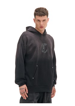 Cropp - Czarna bluza z kapturem - czarny ze sklepu Cropp w kategorii Bluzy męskie - zdjęcie 176574518